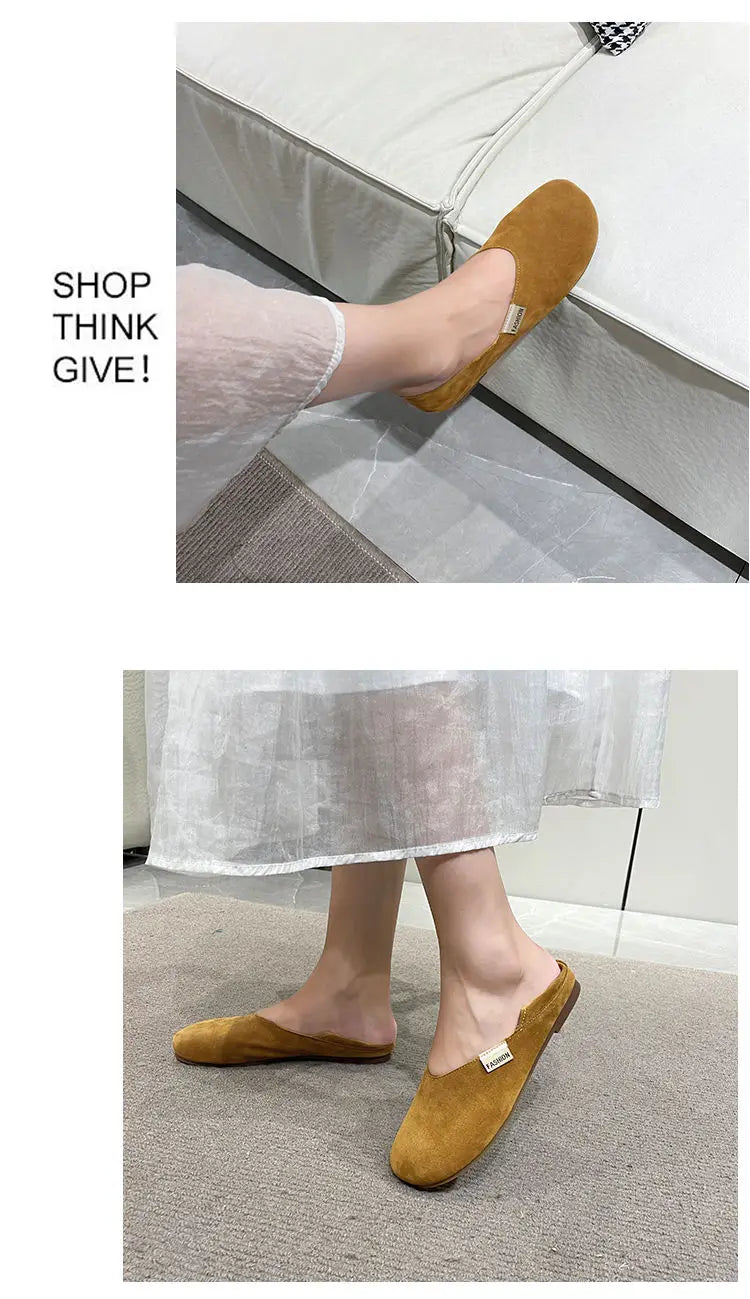 Ballerines Gommino Granny Fairy Style 2024 – Semelle Douce Bout Rond Flat Polyvalentes