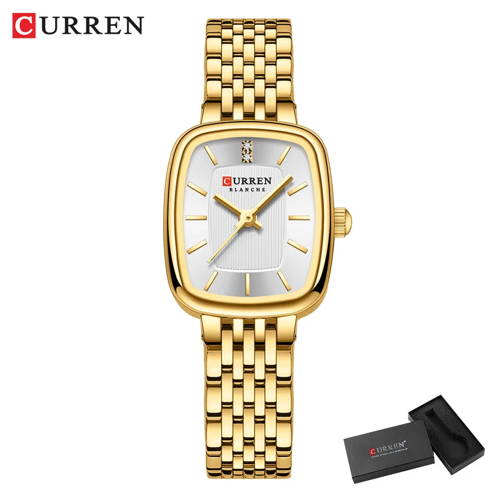 Montre Femme CURREN Dress Fashion Quartz – Bracelet Acier Simple Élégante Intemporelle