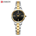 Montre Femme Luxe CURREN Dorée Quartz Acier Inoxydable – Étanche Élégante Minimaliste