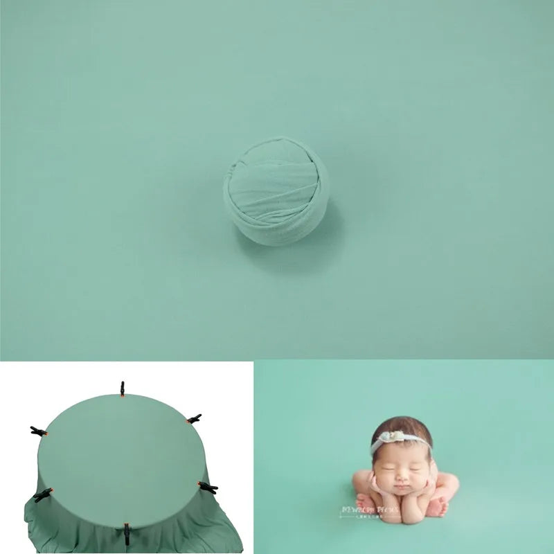 Neugeborenen-Fotostudio-Hintergrund 150x170cm – Stretchstoff Wickel-Accessoire Baby-Shooting