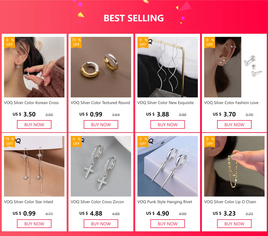 Puces Oreilles Vis Amour Style Coréen Argenté – Bijou Tendance Femme, Étudiante & Ado | Cadeau Mode K-Fashion