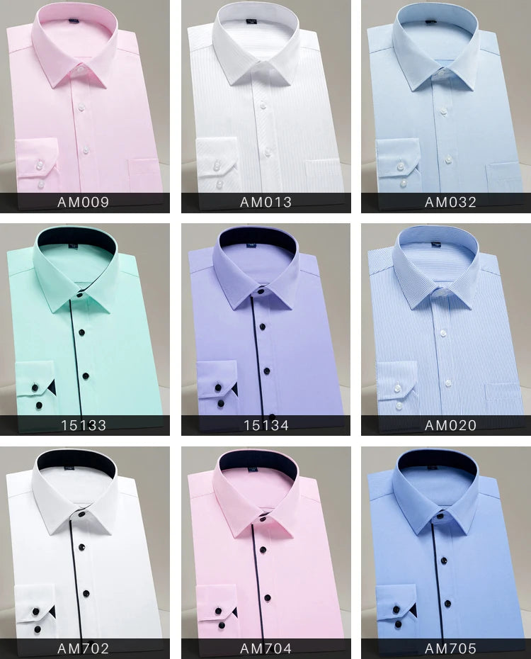 Herrenhemd Klassisch Langarm Regular Fit Formell Business Büro Weiß Einfach Elegant Casual – Trendiges Hemd | Premium Herrenmode