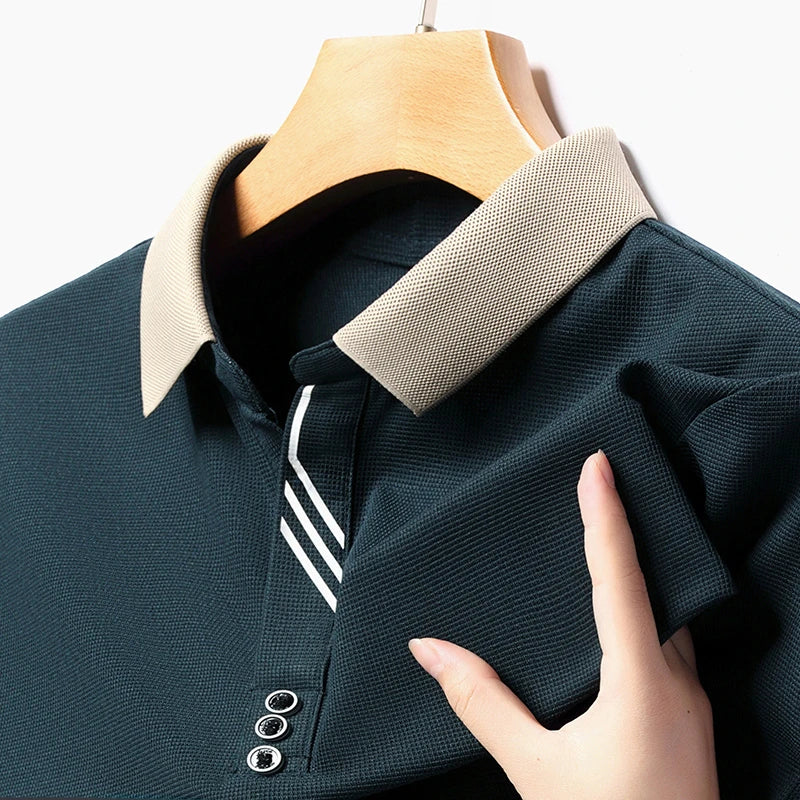 Polo Homme Couleur Unie Manches Courtes Été – Top Casual Fashion Confortable Business & Loisirs | Mode Homme