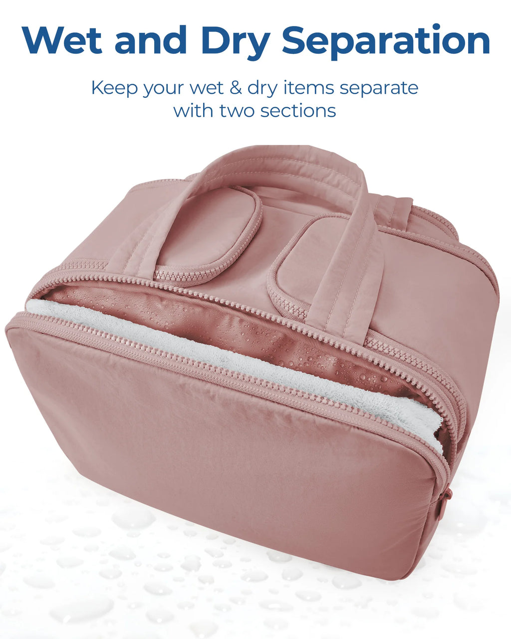 Sac Toilette Voyage BAGSMART – Grande Capacité | Trousse Cosmétique avec Poignée