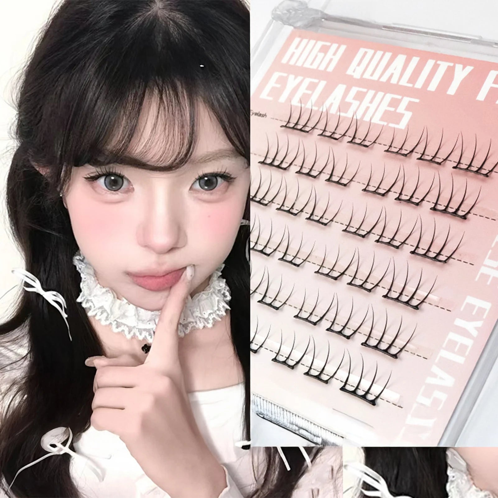 Faux Cils Cosplay Sans Colle – Clusters Effet Lifting | DIY Maquillage Naturel