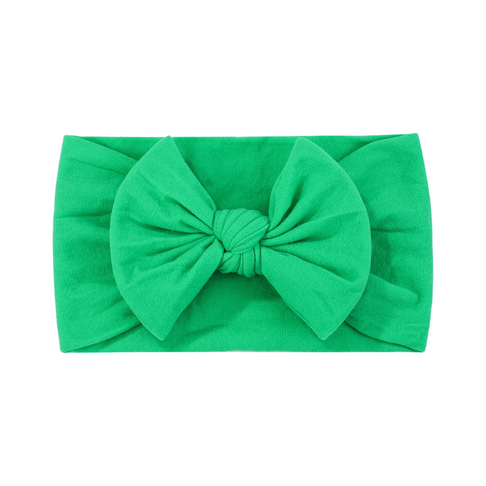 Bandeau Nœud Bébé Fille Élastique Large – Turban Headband Accessoire Cheveux 48 Couleurs