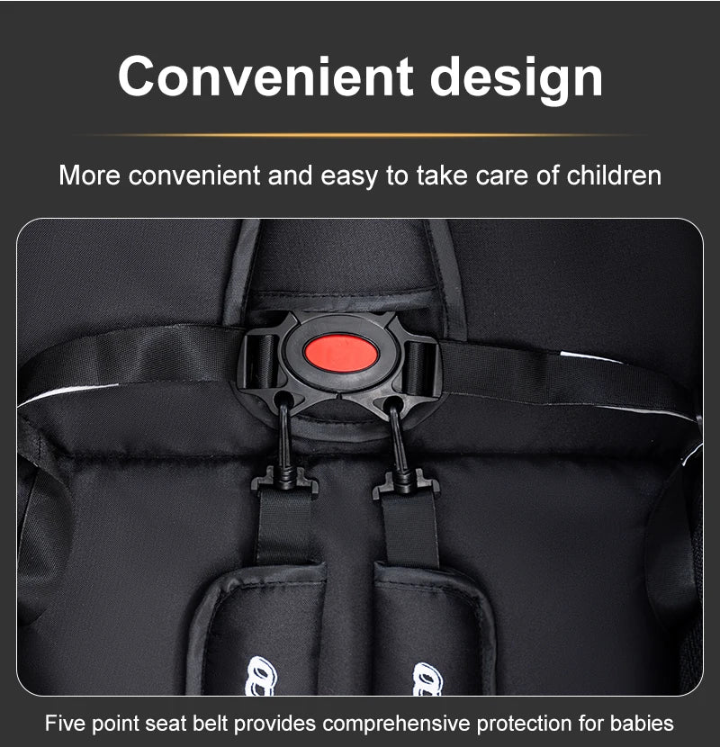 Poussette Bébé 3 en 1 Luxe Pliable Noire – Cadre Aluminium, Haute Vue, Nacelle & Siège | Voyage Nouveau-Né & Nourrisson