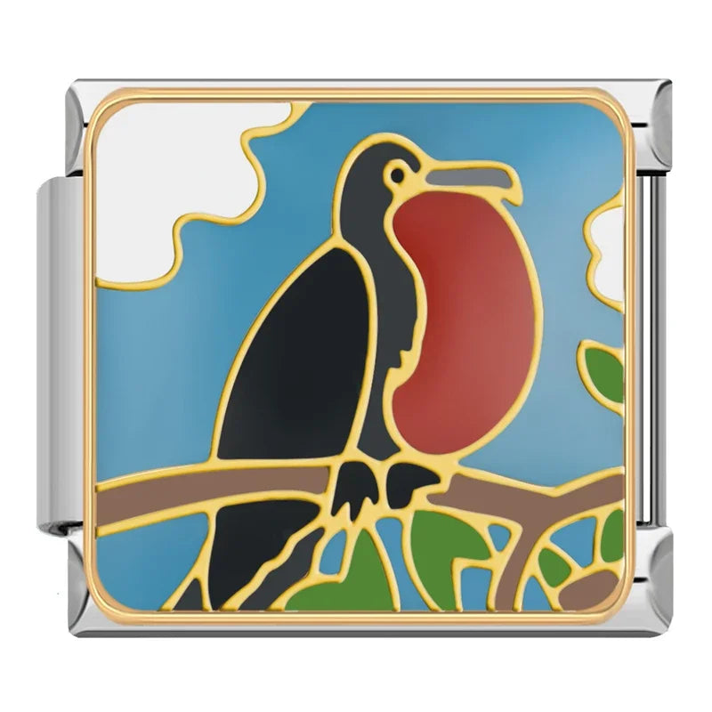 Charm Animaux Mignon pour Bracelet Italien Acier Inoxydable 9mm