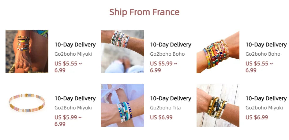 Go2boho Bracelet Miyuki Tila Perles Japonaises – Bijou Tendance Unisexe, Cadeau Classique & Original | Homme & Femme