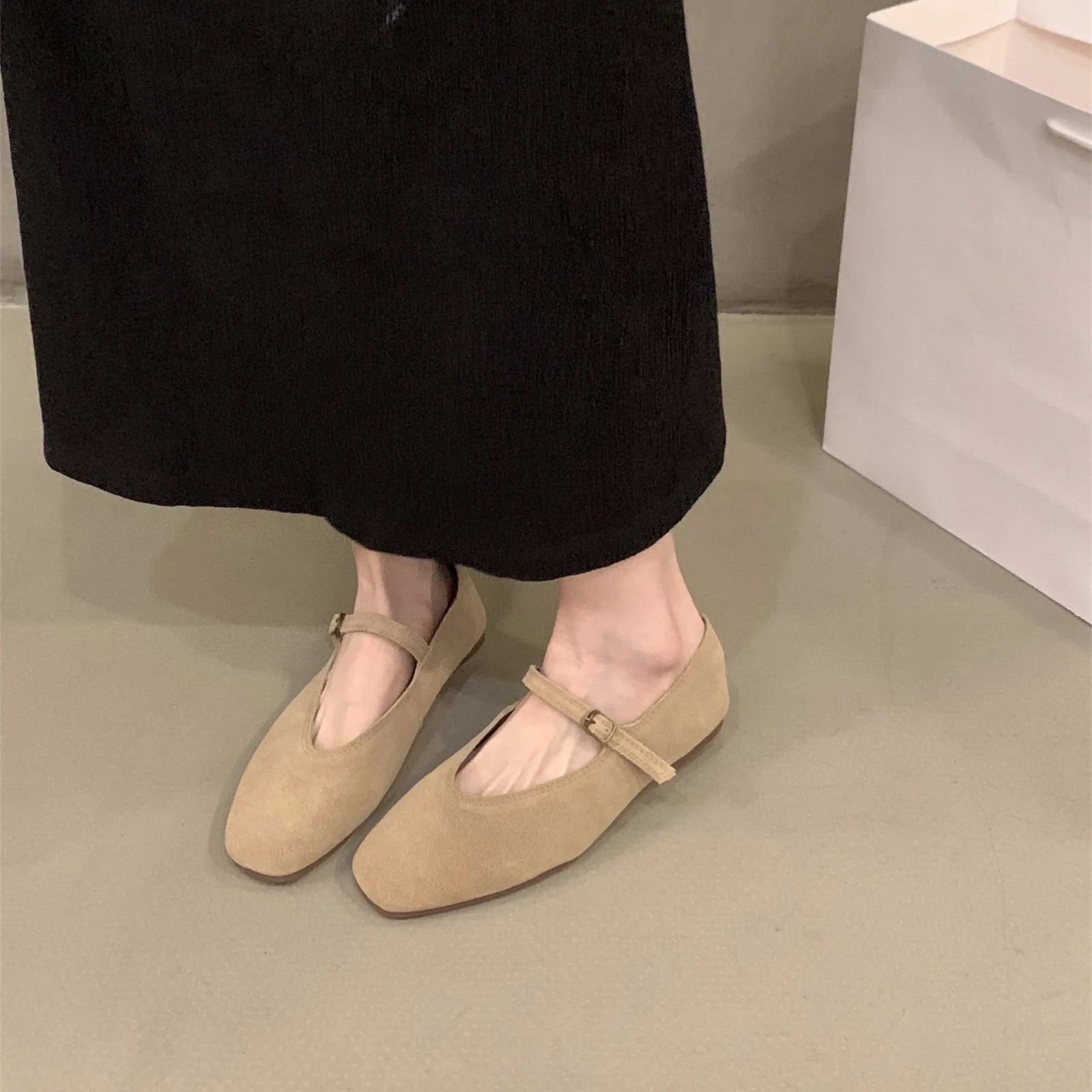 Bailamos Ballerines Cuir Bout Rond Slip-on Femme 2024 – Dress Élégant Casual Printemps
