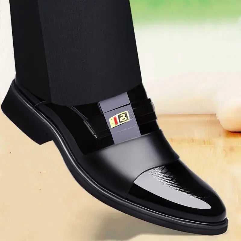 Chaussures Cuir Business Rehaussantes Homme – Formal Casual Automne Confortables
