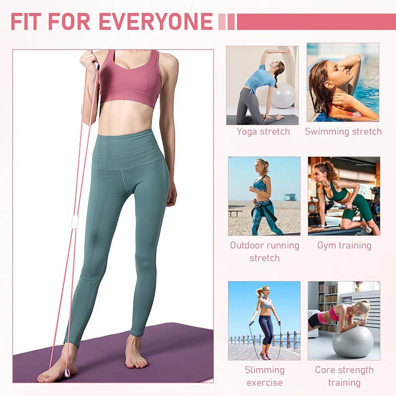 Bande Élastique Fitness en 8 – Expandeur Poitrine & Épaules | Yoga, Musculation & Stretching | Portable Maison & Gym