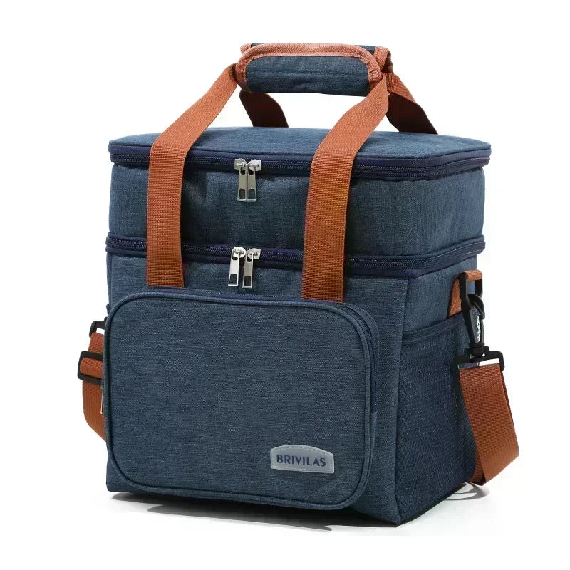 Sac Repas Isotherme – Lunch Bag Pique-Nique Camping Travail École Anti-Fuite Bandoulière