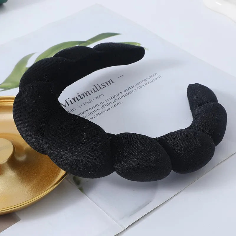 Bandeau Éponge Multifonction Femme – Soin Visage, Démaquillage & Douche | Serre-Tête Cheveux Absorbant