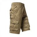 Short Cargo Homme Mi-Genou Multi-Poches Coton Grande Taille Classique Été Kaki Vert Armée Confortable Polyvalent Tendance Intemporel – Short Cargo Premium Multi-Poches Coton Grande Taille Été | Mode Homme Cargo Outdoor Premium