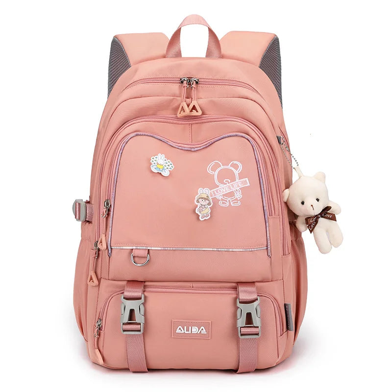 Sac À Dos Scolaire Kawaii Fille Ado – Grand Cartable Collège Lycée Laptop Voyage