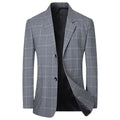 Herren Karo Blazer Slim Fit 4XL – Business Casual Jacke Frühling Herbst Premium Qualität