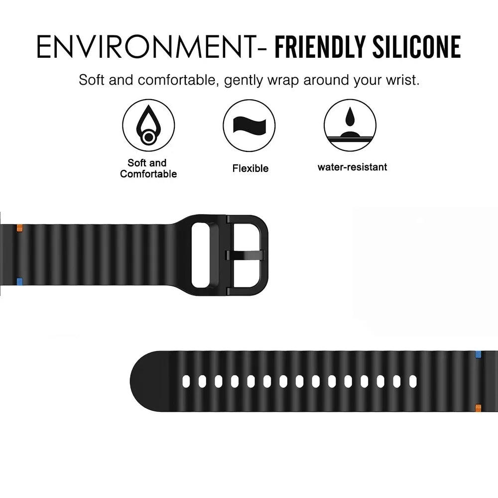 22mm Silikonarmband Xiaomi Watch 2 Pro S4 S3 S2 S1 Active Mi Watch Color 2 – Sportwelle