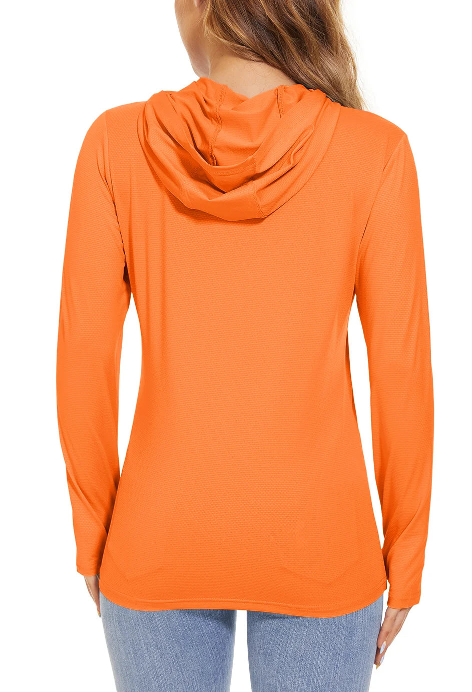 T-Shirt Anti-UV UPF 50+ À Capuche Manches Longues Femme - Pêche, Randonnée & Sport Outdoor | TACVASEN