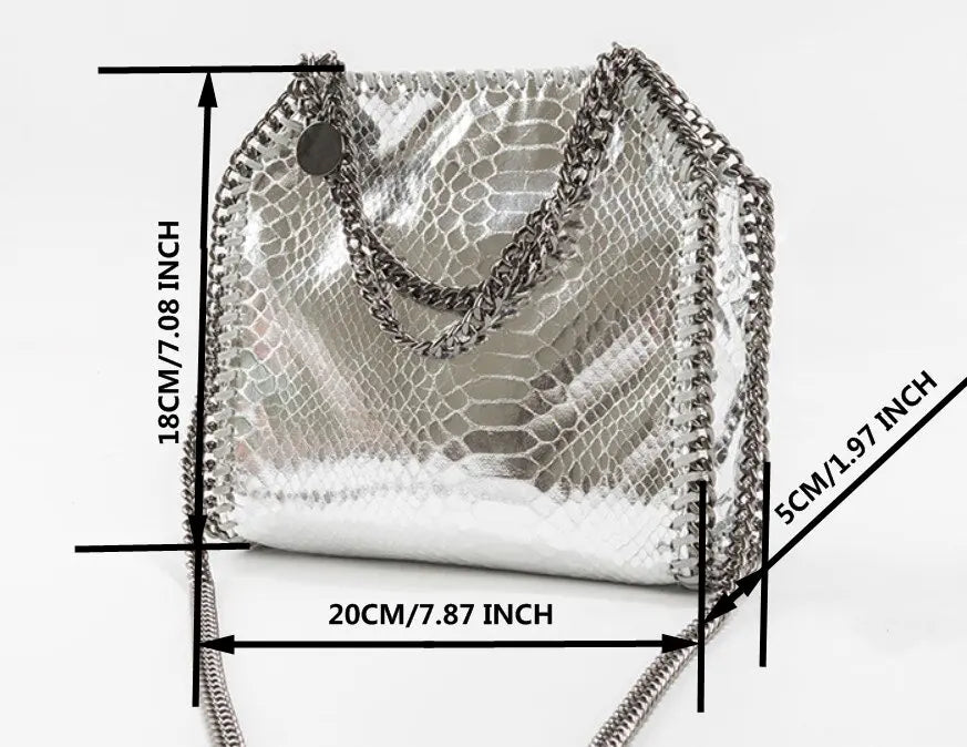 Damen-Handtasche, gesteppt, Kette – Umhängetasche Designer Luxus Chic