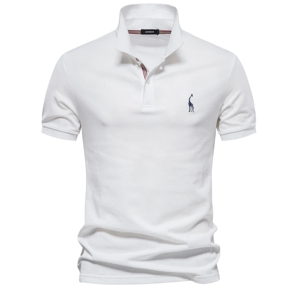Polo Homme Coton Manches Courtes Couleur Unie Haute Qualité – Casual Élégant Été | Mode Homme Premium