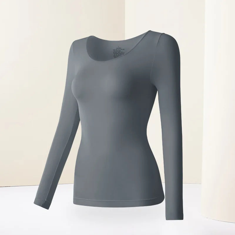 Set Sous-Vêtements Thermiques Femme - Ultra-Fins & Invisibles Automne Hiver