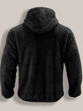 Herren-Sweatshirt mit Reißverschluss, dicker, warmer Kapuzenpullover aus Korallenfleece für Herbst und Winter, bequem, weich | Premium Fleece Hoodie