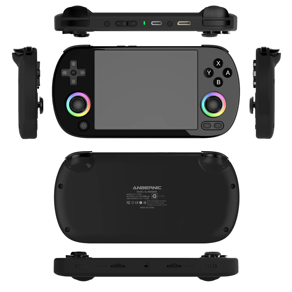 Anbernic RG40XXH Console Gaming Rétro Portable 4.0" – 64G, 5000+ Jeux Préchargés, Système Linux 64-bit | Emulateur Retrogaming