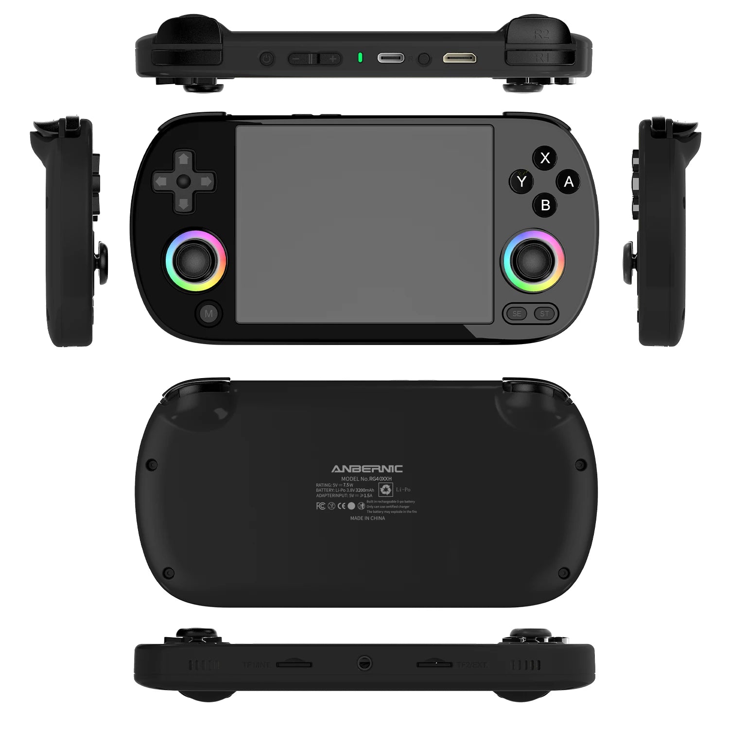 Anbernic RG40XXH Console Gaming Rétro Portable 4.0" – 64G, 5000+ Jeux Préchargés, Système Linux 64-bit | Emulateur Retrogaming