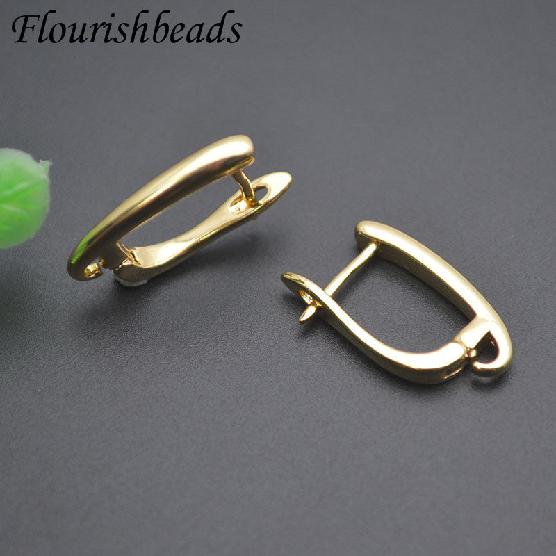 Ohrhaken Ohrringe 18k Gold Anlaufgeschützt Packung 30 Stk. – Glattes Premium-Finish | DIY Schmuck Zubehör für Hochzeit, Weihnachten & Bastelarbeiten