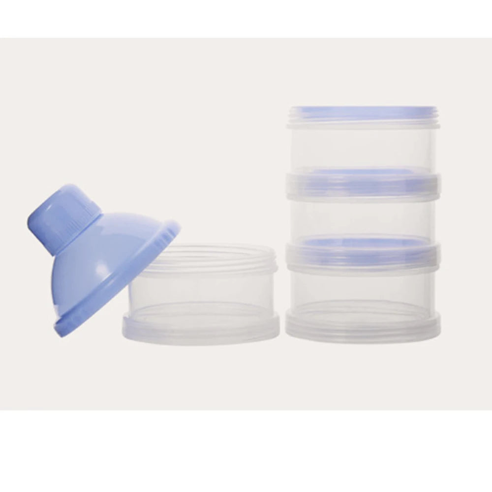 Boîte Doseuse Lait en Poudre Portable 4/5 Compartiments – Distributeur Bébé Snacks Alimentation