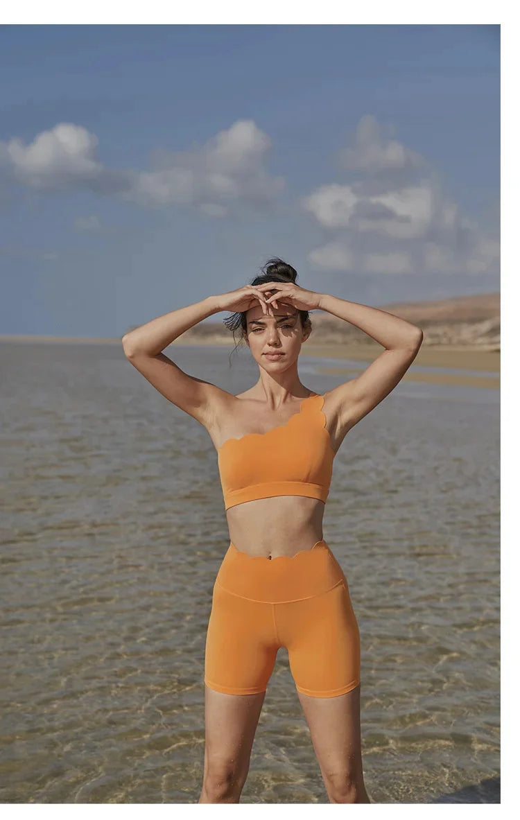 Ensemble Yoga Femme Crop Top Dos Nu & Legging – Respirant, Sexy & Anti-Transpiration | Gym, Fitness & Sport Été