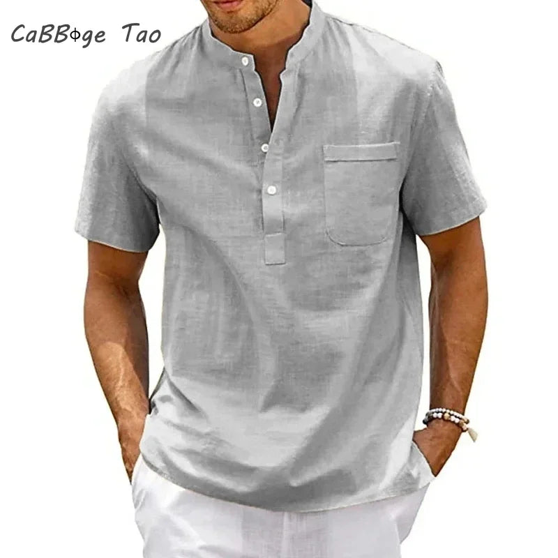 Polo Herren Slim Fit Unifarben Atmungsaktiv Geknöpft Kurzarm Lässig Sommer Bequem Kühl Elegant Zeitlos – Premium Slim Fit Polo Sommer | Premium Casual Herrenmode