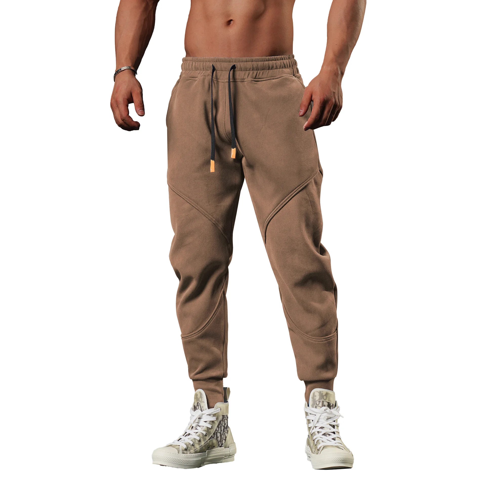 Jogging Homme Sport Casual Hiver Loose Épais Outdoor Running Bas Resserre Sweatpants Gym Basketball Entraînement – Pantalon Survêtement Chaud Streetwear | Mode Homme Sport Premium