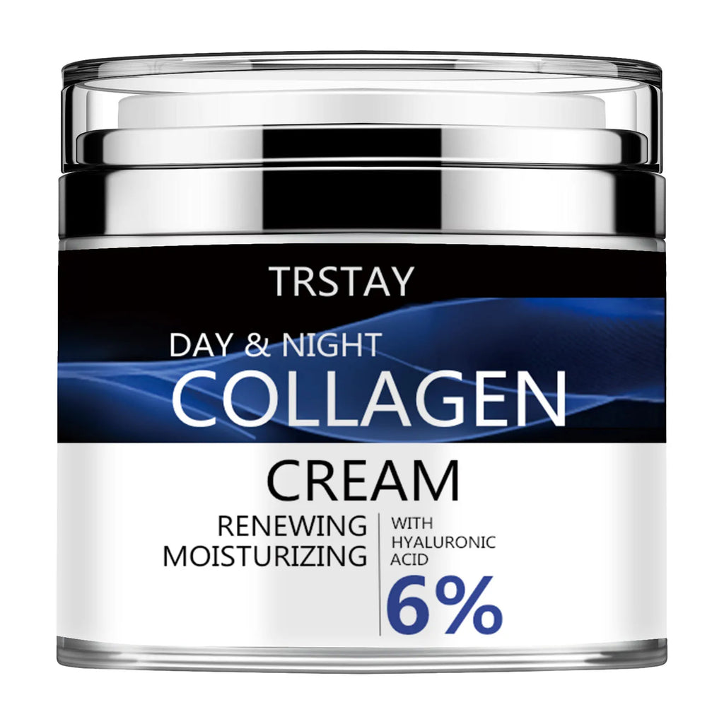 Crème Visage Collagène, Rétinol & Acide Hyaluronique – Anti-Âge, Hydratante & Liftante | Jour & Nuit | Soin Visage Premium