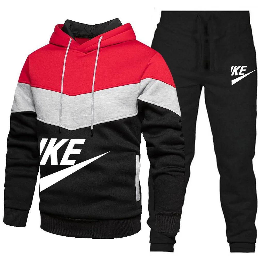 Ensemble Survêtement Homme 2 Pièces Hoodie Zippé + Pantalon Automne Hiver Casual Sportswear Confortable Tendance Chaud – Ensemble Sport Premium 2 Pièces | Mode Homme Sportswear Premium