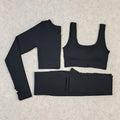 Ensemble Sport Femme Seamless Ribo – Legging Gainant & Haut Manches Longues | Gym, Yoga & Fitness | Tenue Sportive Sexy