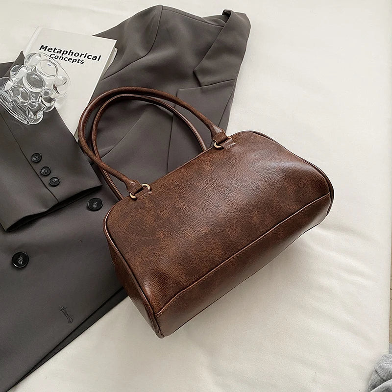 Mini Sac Épaule Double Poche Femme – Sac Aisselle Tendance 2025 Designer Luxe Purse