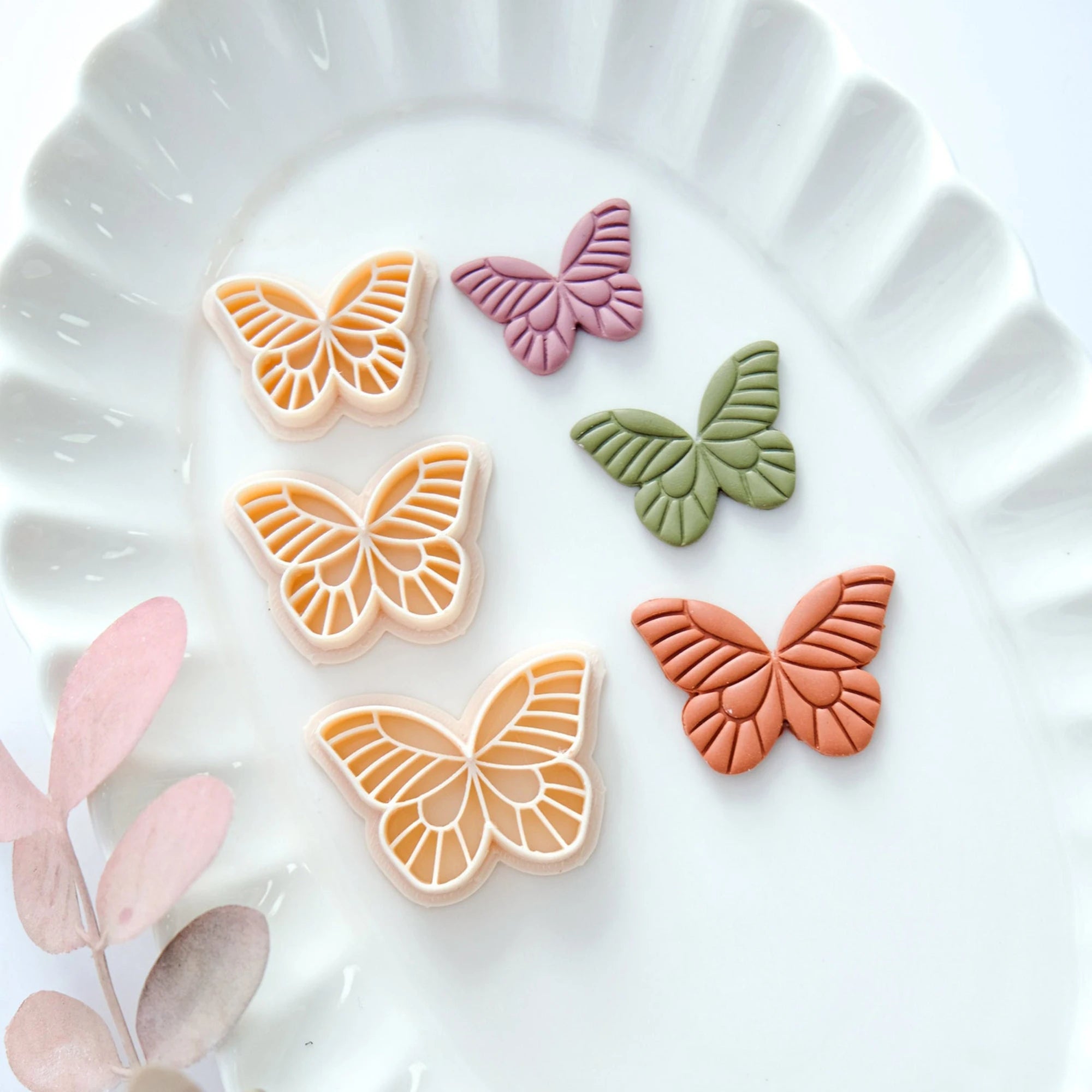 Set 3 Emporte-Pièces Papillon Argile Polymère — Moules DIY Boucles d'Oreilles Boho