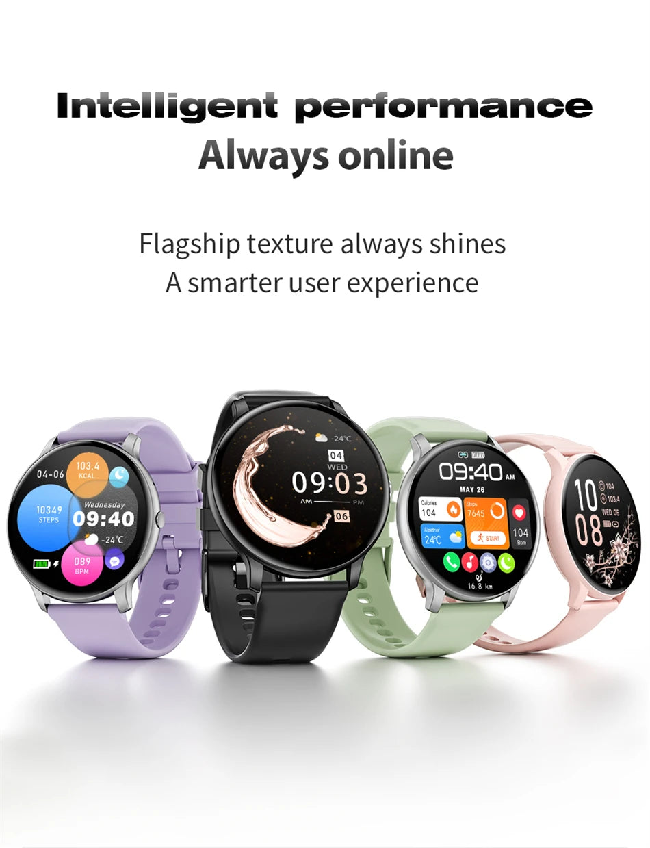 Smartwatch Unisexe 1.39" Appels Messages Sport Calories Météo Cadran DIY Personnalisable Homme Femme Étanche | Smartwatch Unisexe Multifonction Premium