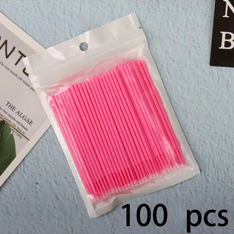 Micro Applicateurs Jetables Cils & Cosmétiques – Lot 100 à 400 Pcs | Cotons-Tiges Précision Maquillage