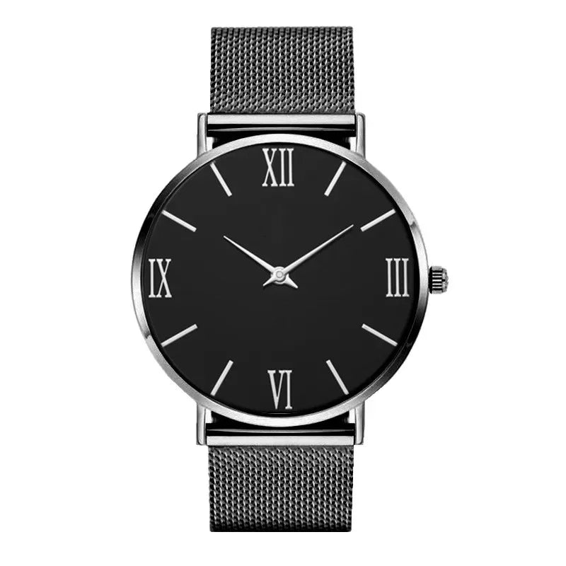 Montre Femme Luxe Quartz Analogique Bracelet Maille Métal – Simple Élégante Fashion Casual