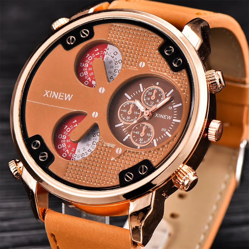 Montre Homme XINEW Quartz Nylon Casual – Fashion Student Sport Tendance Montre Homme