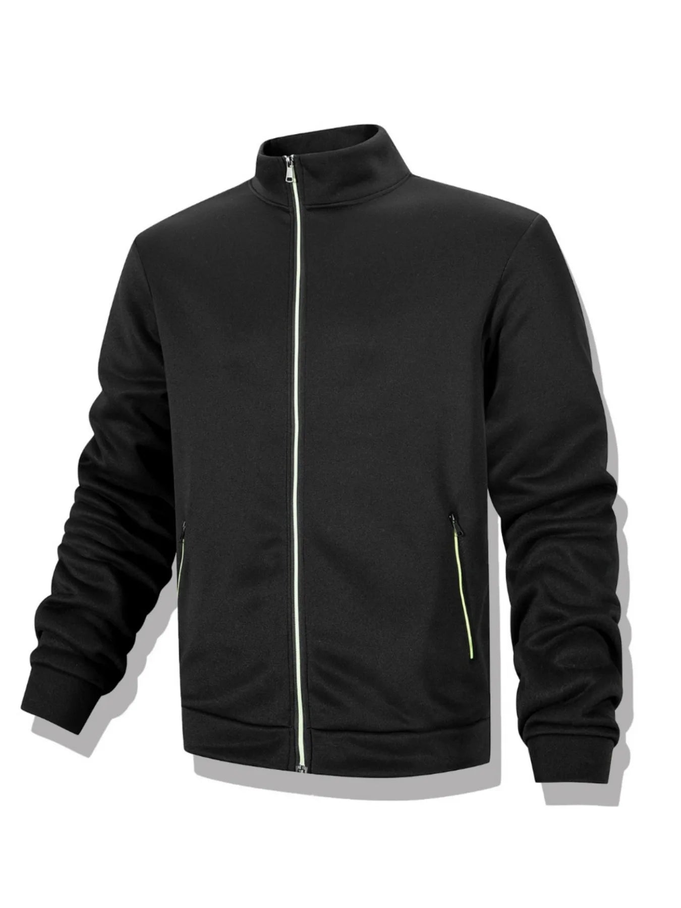 Veste Sweat Homme Zippée Intégrale Col Montant Coupe-Vent Chaud Casual Outdoor Automne Hiver Confortable Élégante Intemporelle – Veste Sweat Premium Zippée Col Montant | Mode Homme Outdoor Automne Hiver Premium