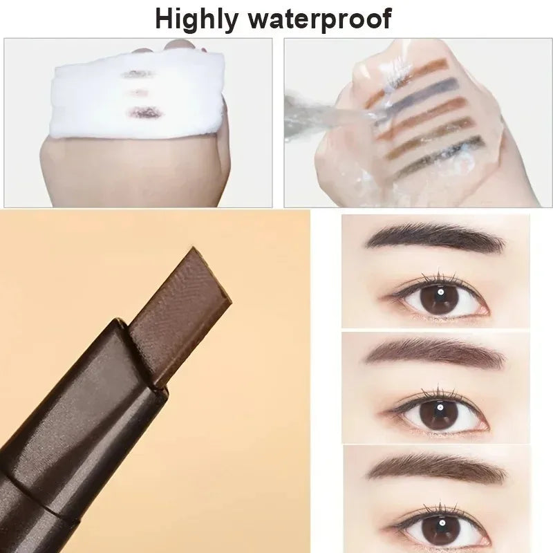 Crayon Sourcils Double Embout – Ultra-Fin Waterproof Longue Tenue | Maquillage Professionnel