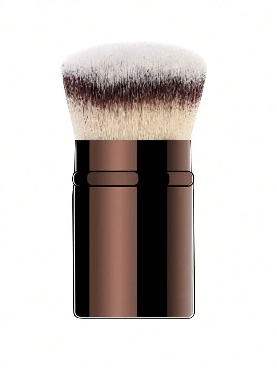 Pinceau Rétractable Professionnel Visage – Blush, Fond de Teint & Poudre Libre | Poils Synthétiques Ultra-Doux