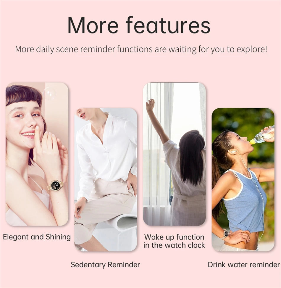 Montre Connectée Femme LIGE 2026 – Appels Bluetooth, Cadran Personnalisable & Suivi Cardio | Étanche Sport & Fitness | Cadeau Femme