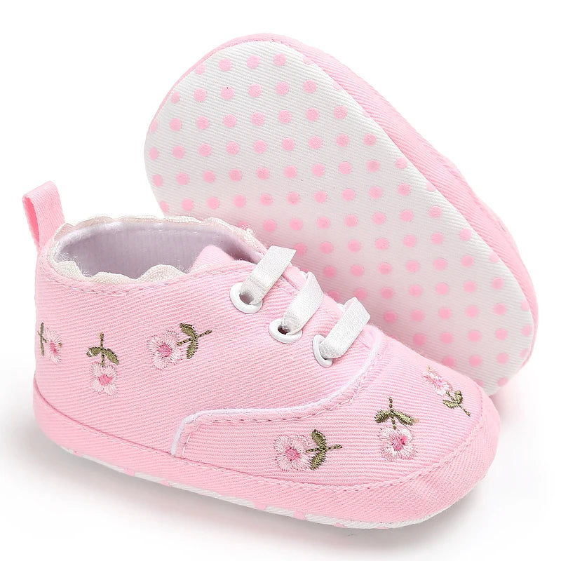 Chaussures Bébé Fille Rose Semelle Souple – Ballerines Légères Confortables Premiers Pas Casual