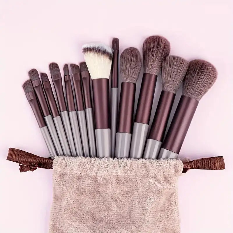 Set Pinceaux Maquillage Professionnel – Fond de Teint, Poudre, Fard à Paupières & Kabuki | Ultra-Doux & Précis