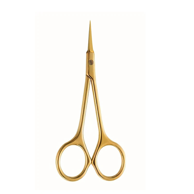 Ciseaux Manucure Inox Style Russe – Lame Courbée Ultra-Tranchante | Coupe-Ongles & Outil Beauté Professionnel